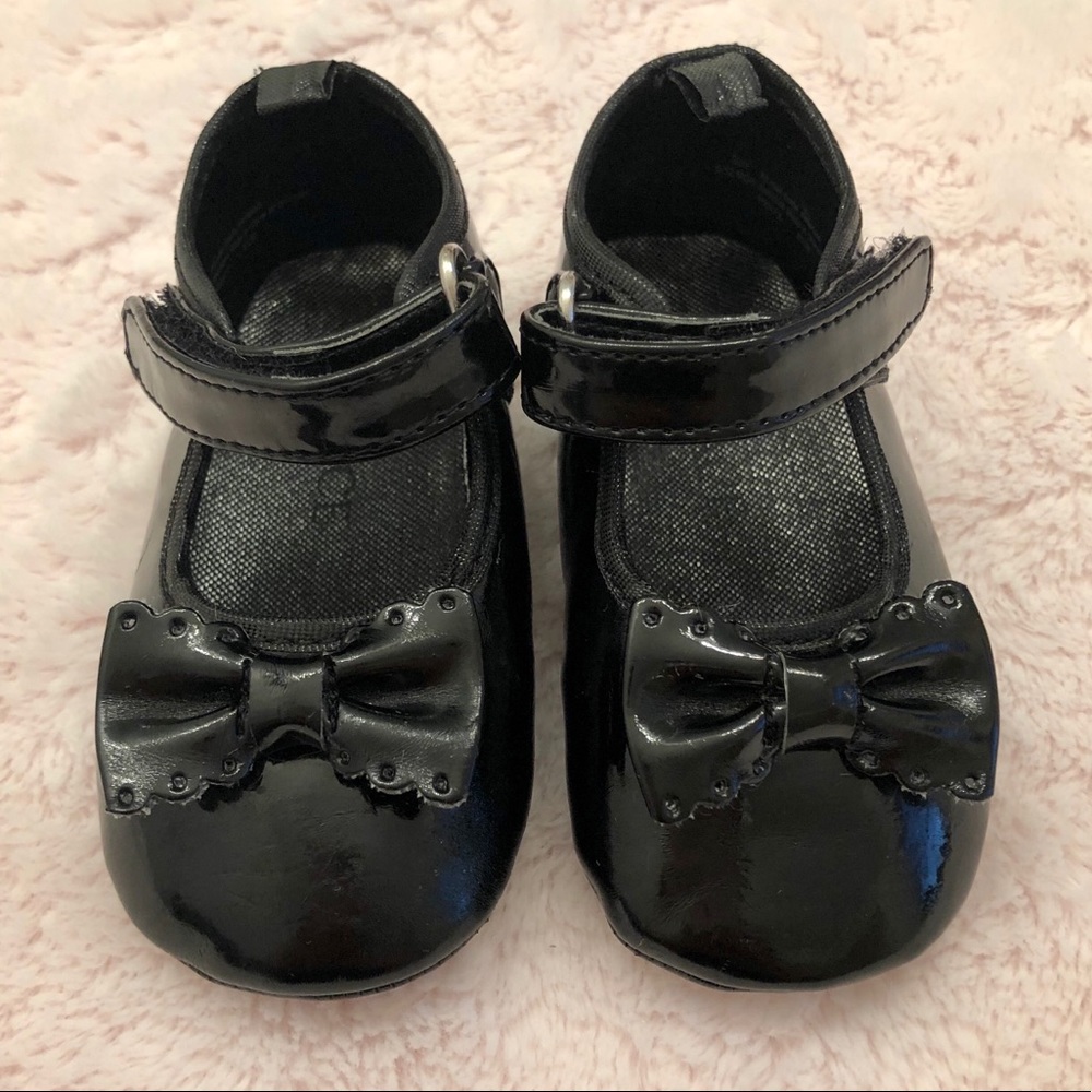 Children’s Place Baby Girl Black Patent Mary Janes